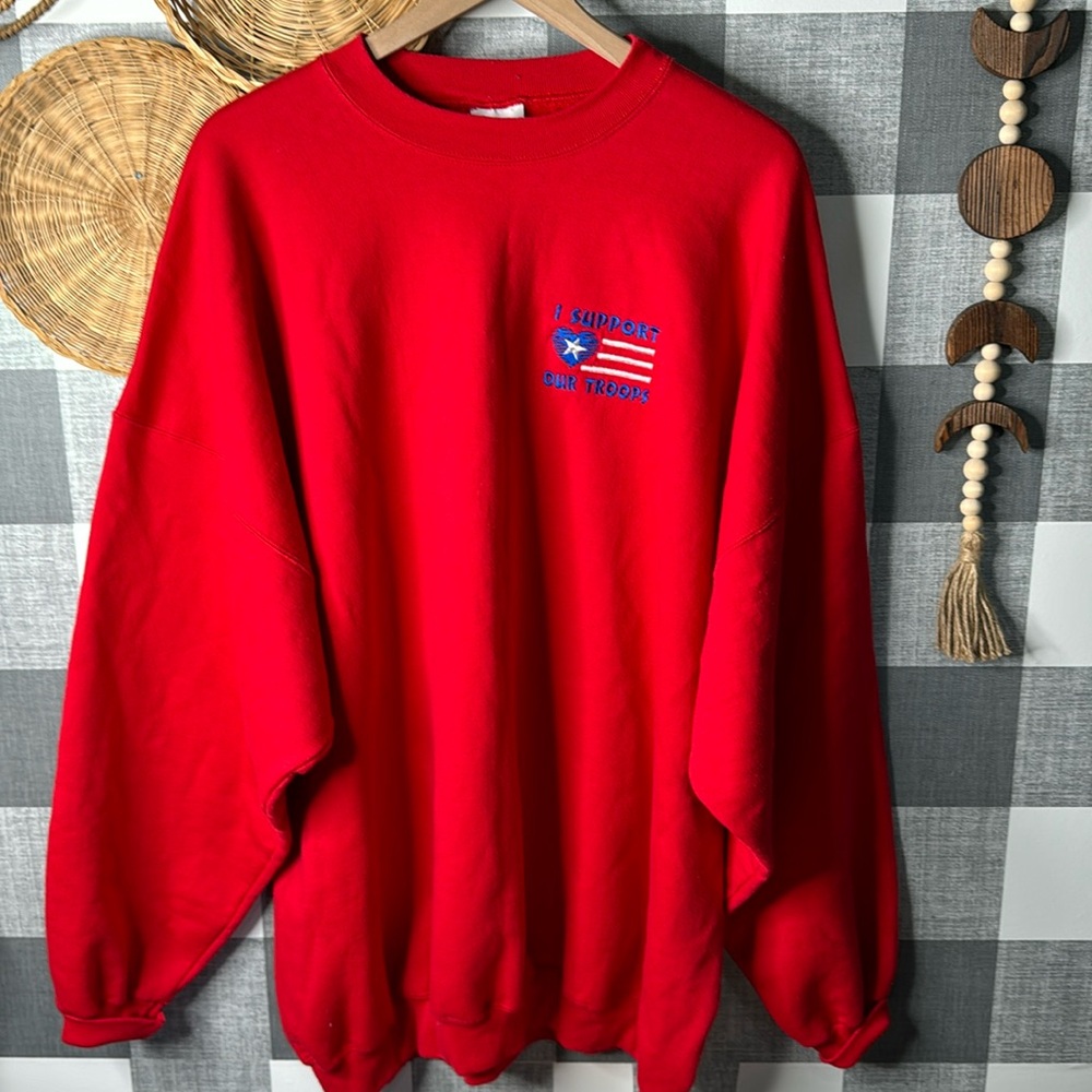 Support our troops Crewneck